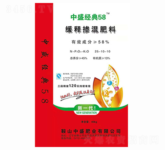 緩釋摻混肥料25-10-10-中盛經(jīng)典58-中盛肥業(yè)