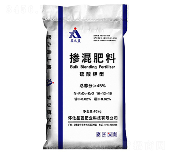 硫酸鉀型摻混肥料16-13-16-星之藍(lán)-星藍(lán)肥業(yè)