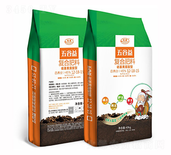 硫基黃腐酸型復(fù)合肥料12-18-15-桂湖·五谷益