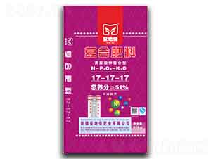 黃腐酸鉀螯合型復(fù)合肥料17-17-17-益地佳